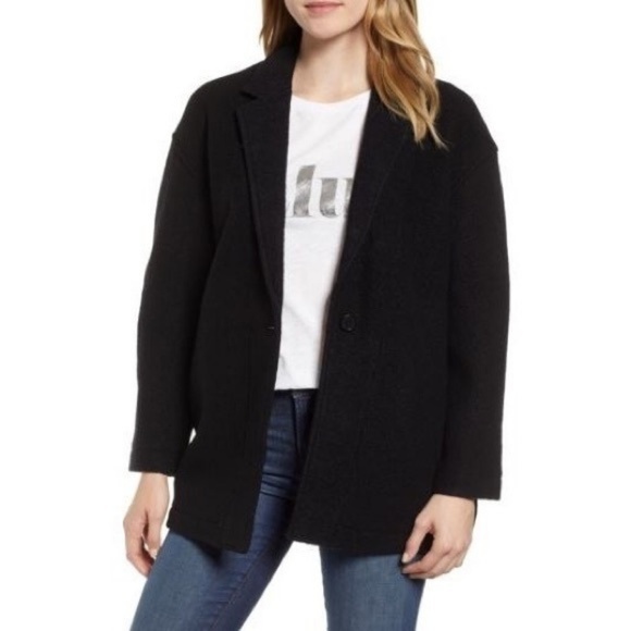 NWT CAMILLE SHORT WRAP COAT IN ITALIAN WOOL LARGE - Picture 2 of 6